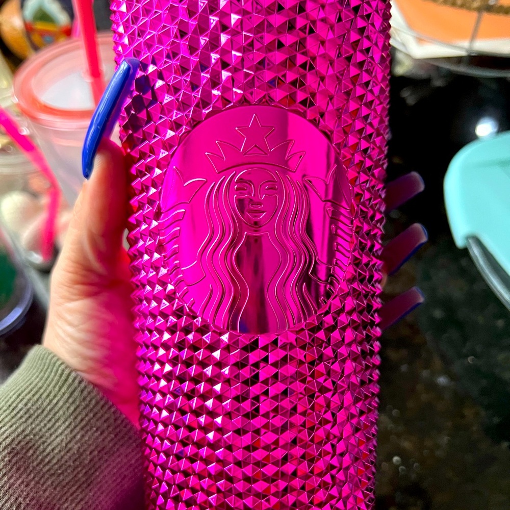 2022 Fuchsia Metallic Starbucks Cup